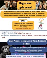 Stage clown, cycle et théâtre d'impro : reconnectez-vous à votre art ! Thtre moderne Affiche