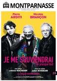 Je me souviendrai de presque tout Théâtre Montparnasse - Grande Salle Je me souviendrai de presque tout Théâtre Montparnasse - Grande Salle